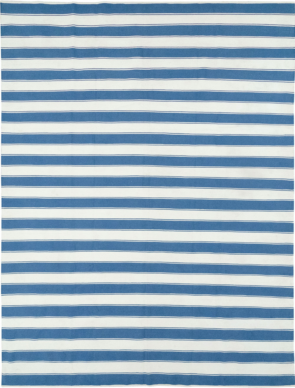 Modern Indian Cotton Dhurrie Room Size Carpet, No.32615 - Gss