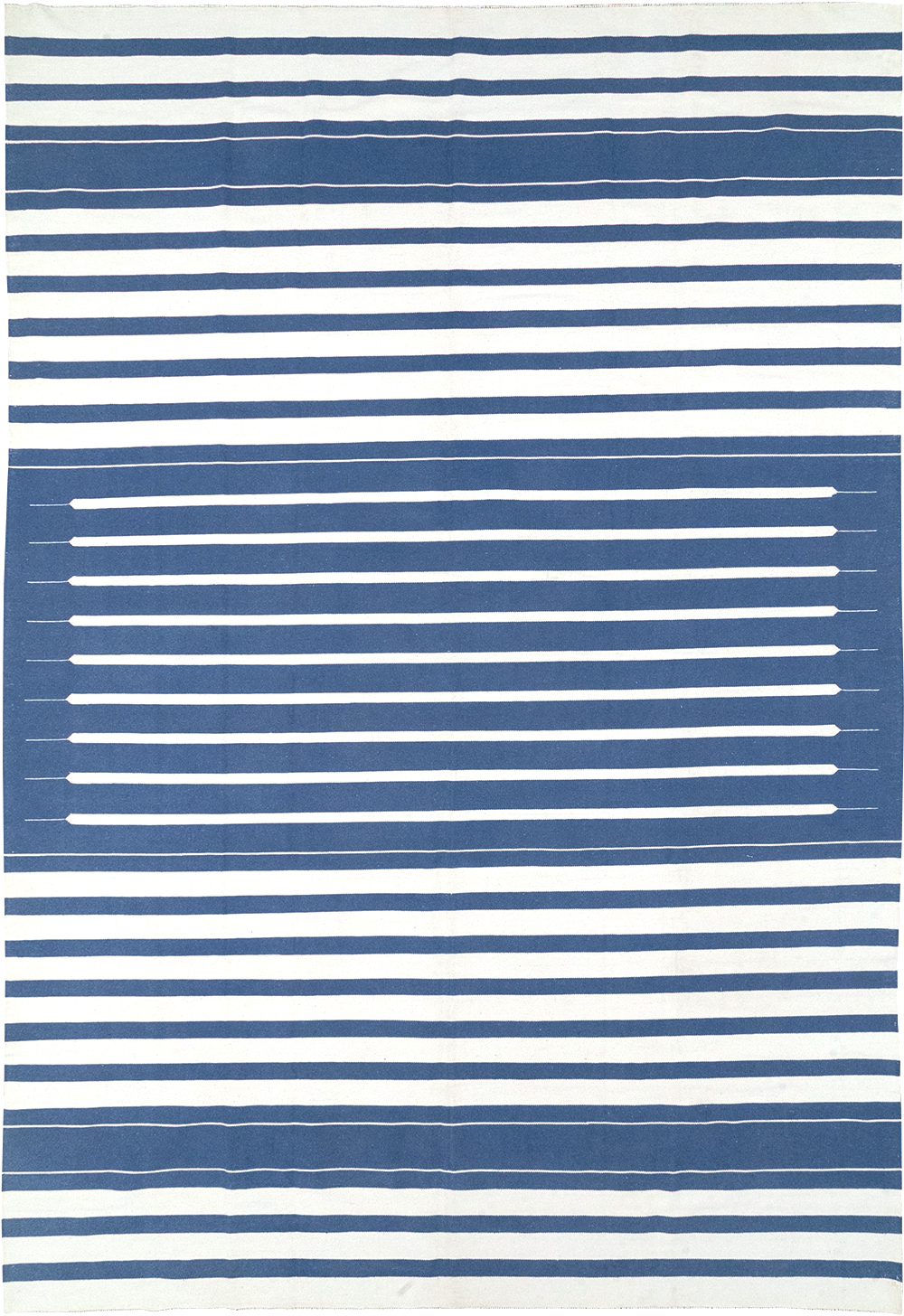 Modern Indian Flatweave Dhurrie Room Size Carpet, No.32618 - Gss