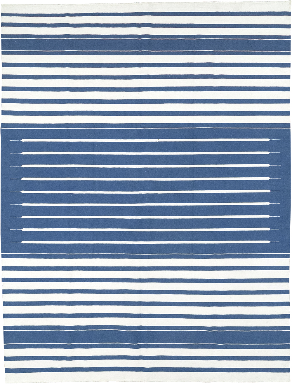 Modern Indian Flatweave Dhurrie Room Size Carpet, No.32619 - Gss