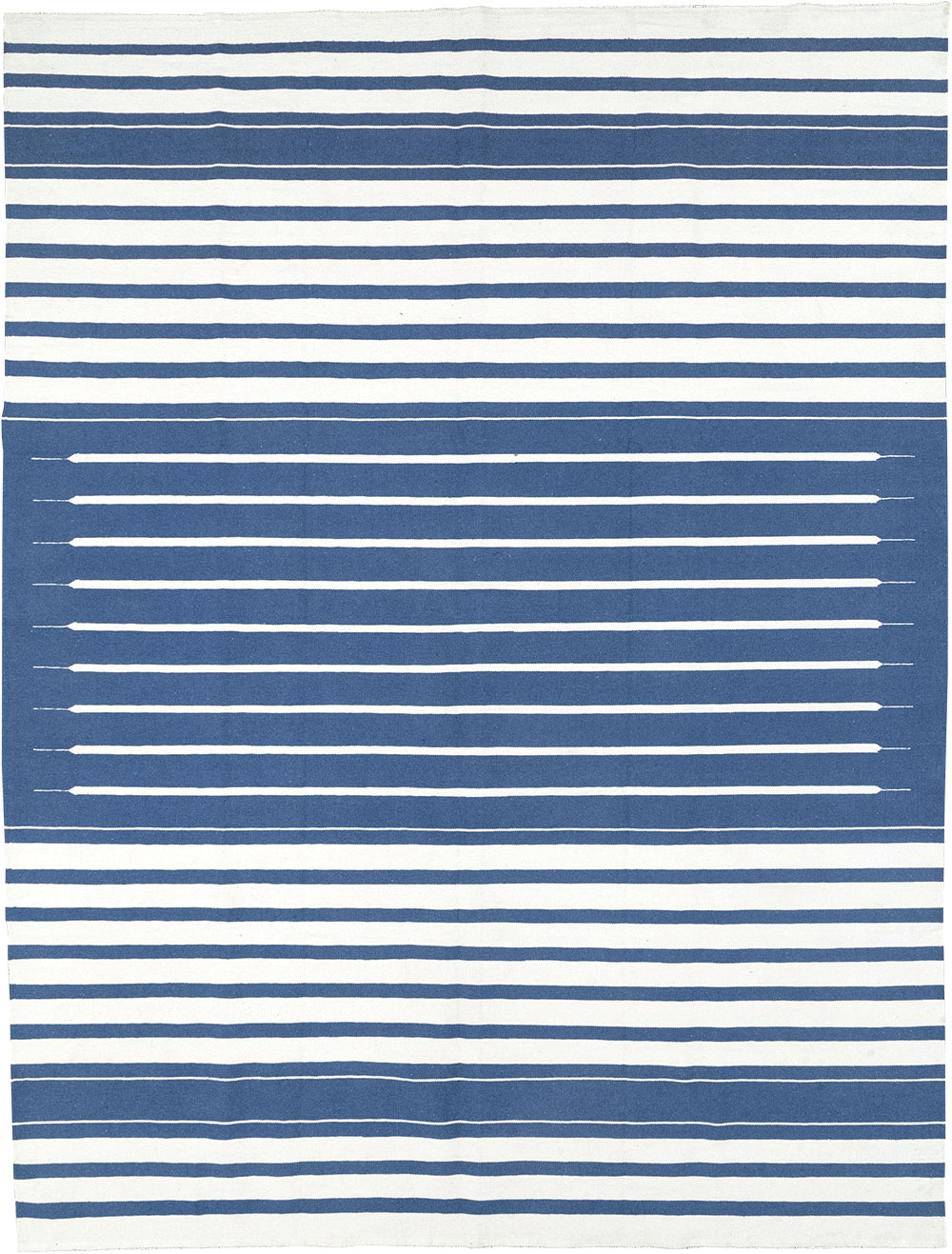 Modern Indian Flatweave Dhurrie Room Size Carpet, No.32619 - Gss