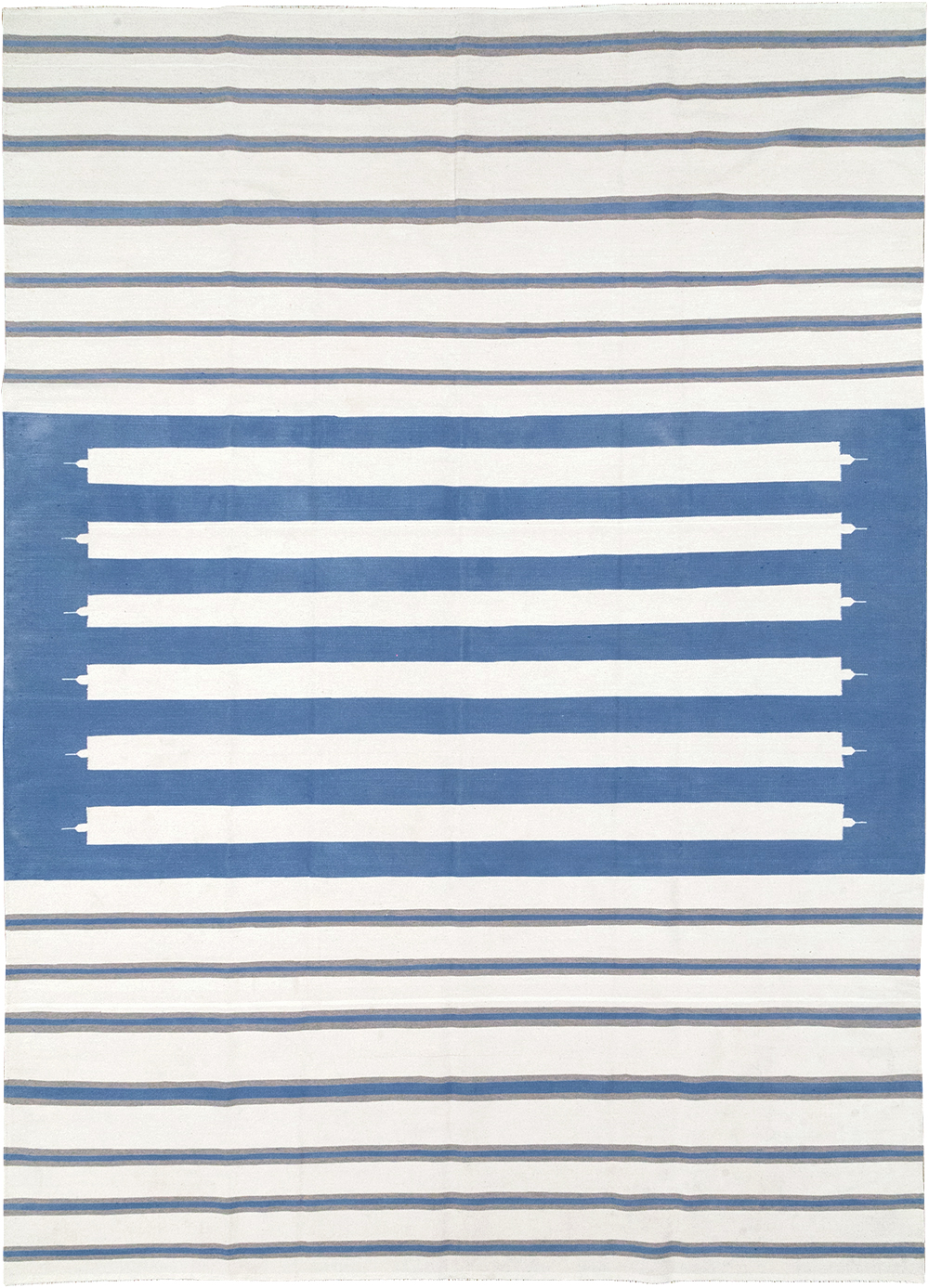 Modern Indian Flatweave Dhurrie Room Size Carpet, No.32622 - Gss