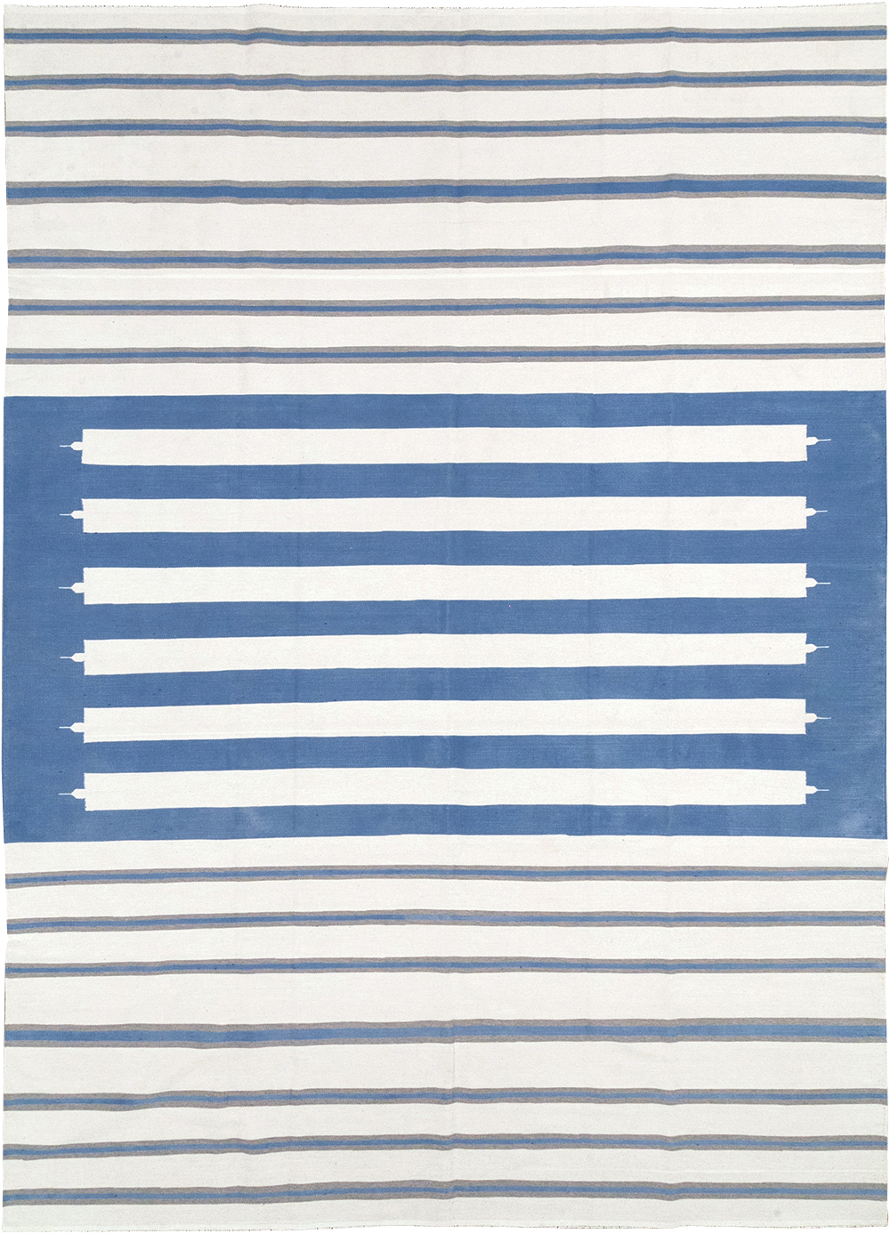 Modern Indian Flatweave Dhurrie Room Size Carpet, No.32622 - Gss
