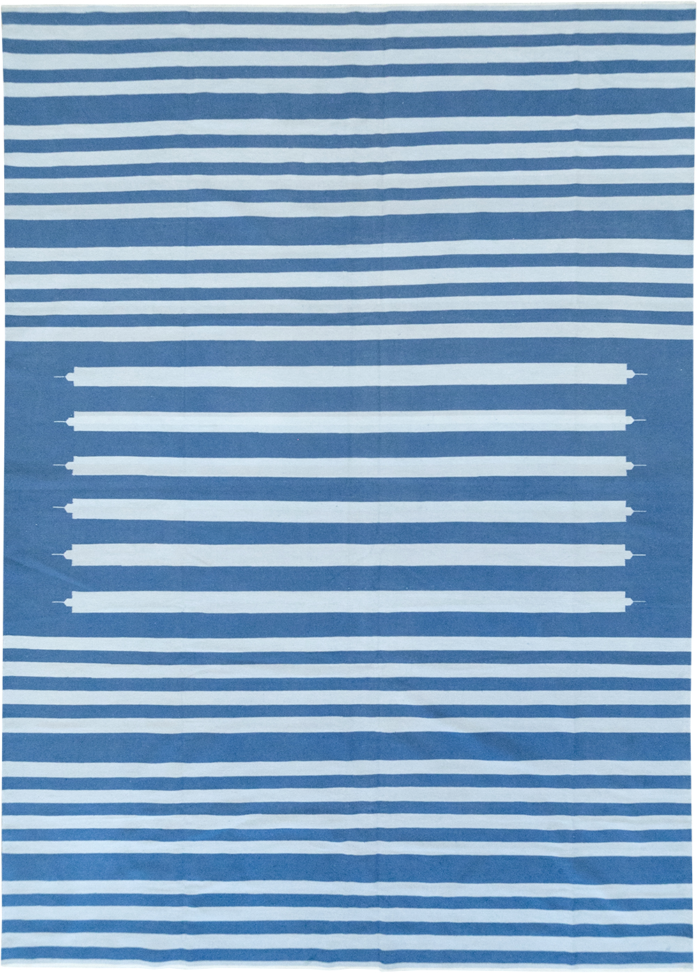 Modern Indian Flatweave Dhurrie Large Room Size Carpet, No.32623 - Gss