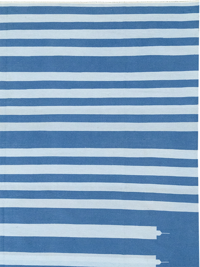 Modern Indian Flatweave Dhurrie Large Room Size Carpet, No.32623 - Gss