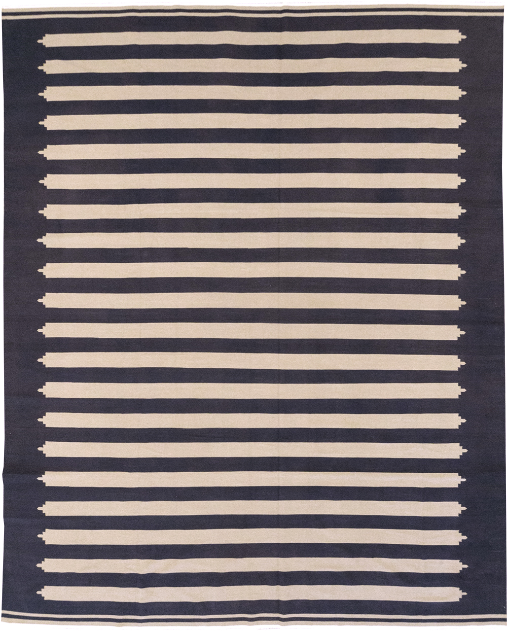 Modern Indian Flatweave Dhurrie Room Size Carpet, No.32624 - Gss