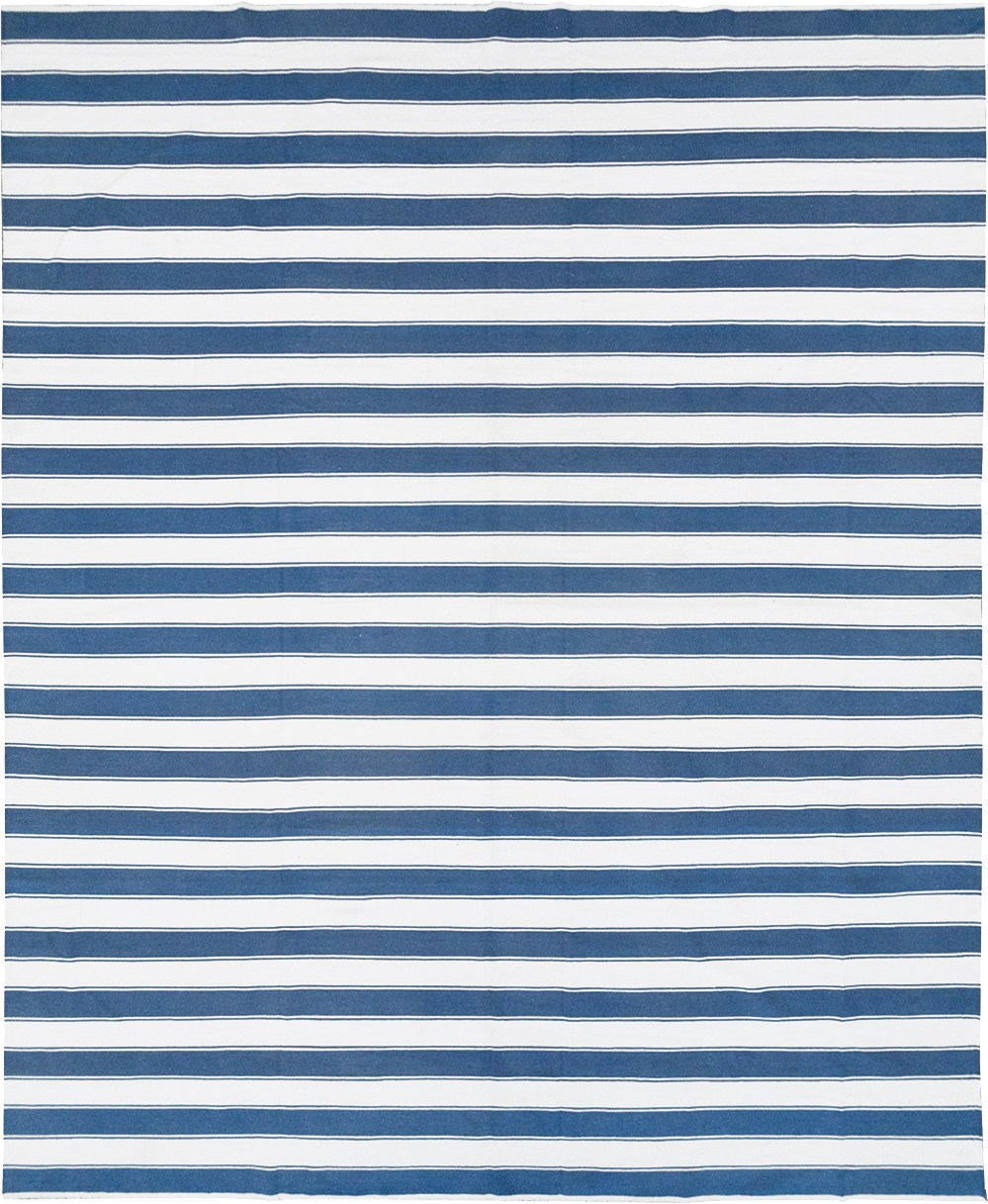 Modern Indian Flatweave Dhurrie Large Room Size Carpet, No.32627 - Gss