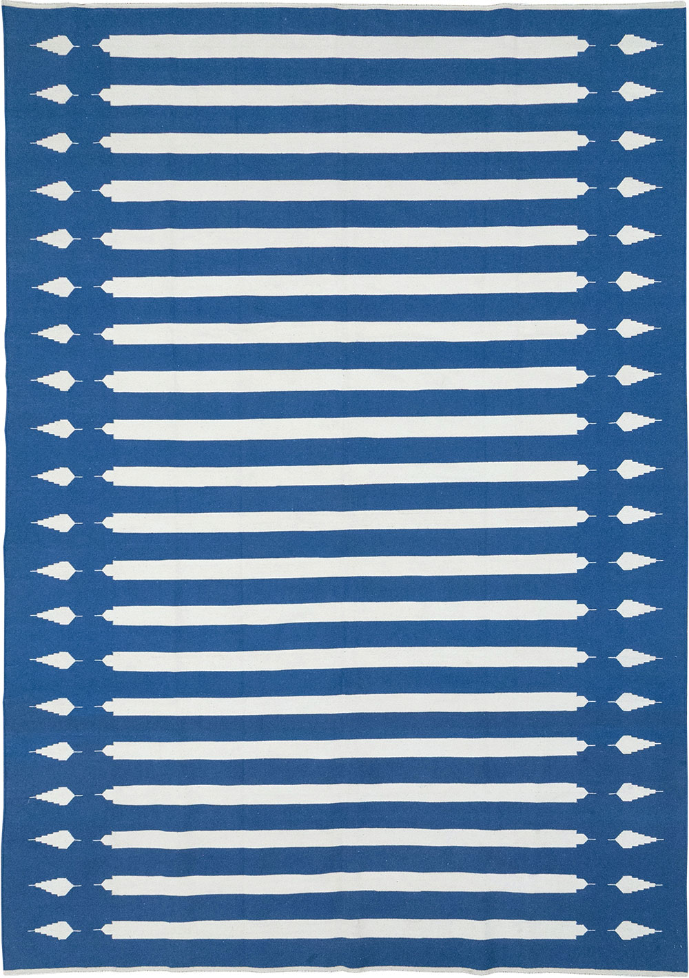 Modern Indian Flatweave Dhurrie Room Size Carpet, No.32632 - Gss