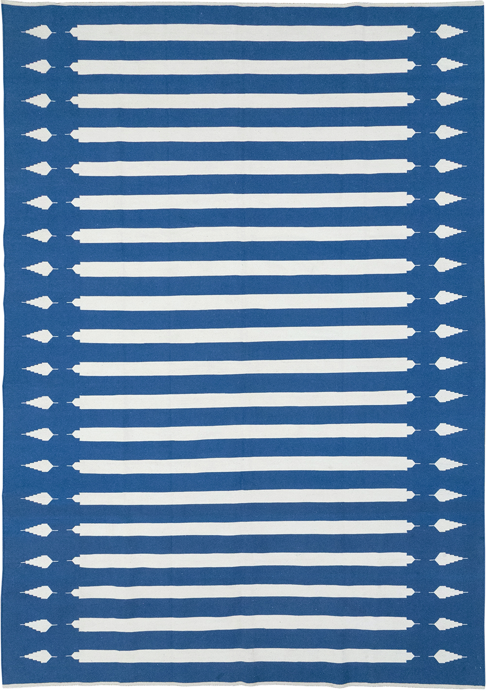 Modern Indian Flatweave Dhurrie Room Size Carpet, No.32632 - Gss