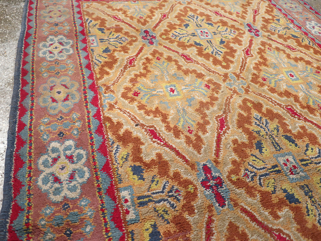 Vintage Indian Cotton Agra Accent Rug, No.32642 - Gss