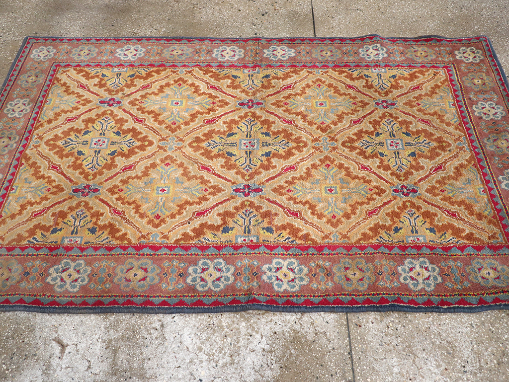 Vintage Indian Cotton Agra Accent Rug, No.32642 - Gss