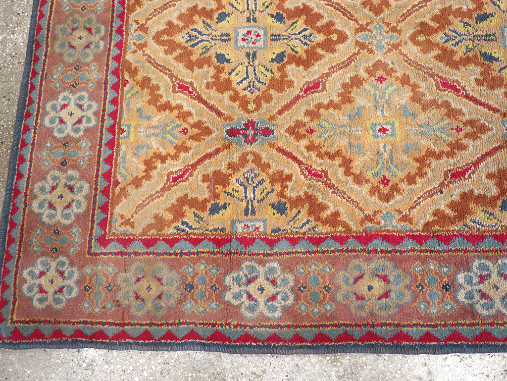 Vintage Indian Cotton Agra Accent Rug, No.32642 - Gss