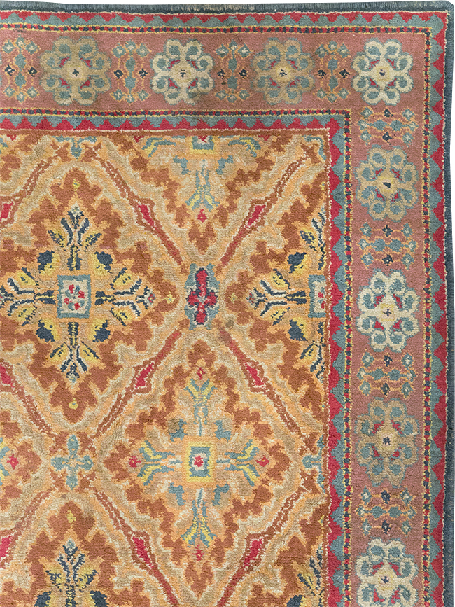 Vintage Indian Cotton Agra Accent Rug, No.32642 - Gss