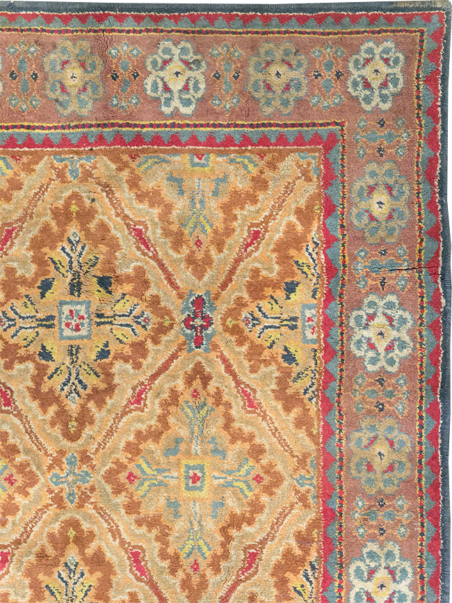 Vintage Indian Cotton Agra Accent Rug, No.32642 - Gss