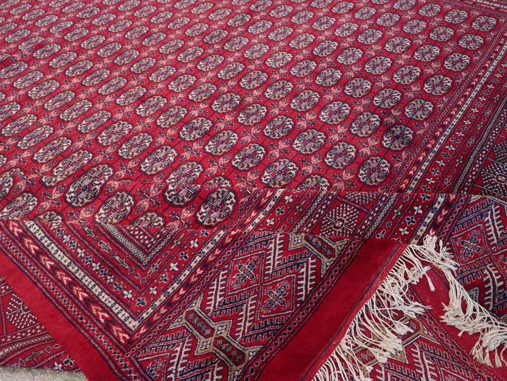 Vintage Central Asian Bokhara Oversize Carpet, No.32643 - Gss