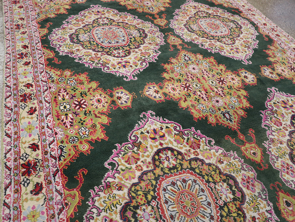 Vintage Indian Cotton Agra Long and Narrow Gallery Carpet, No.32645 - Gss