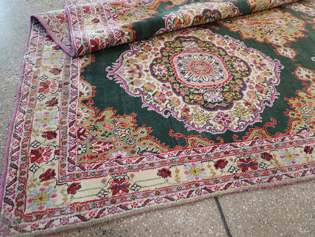 Vintage Indian Cotton Agra Long and Narrow Gallery Carpet, No.32645 - Gss