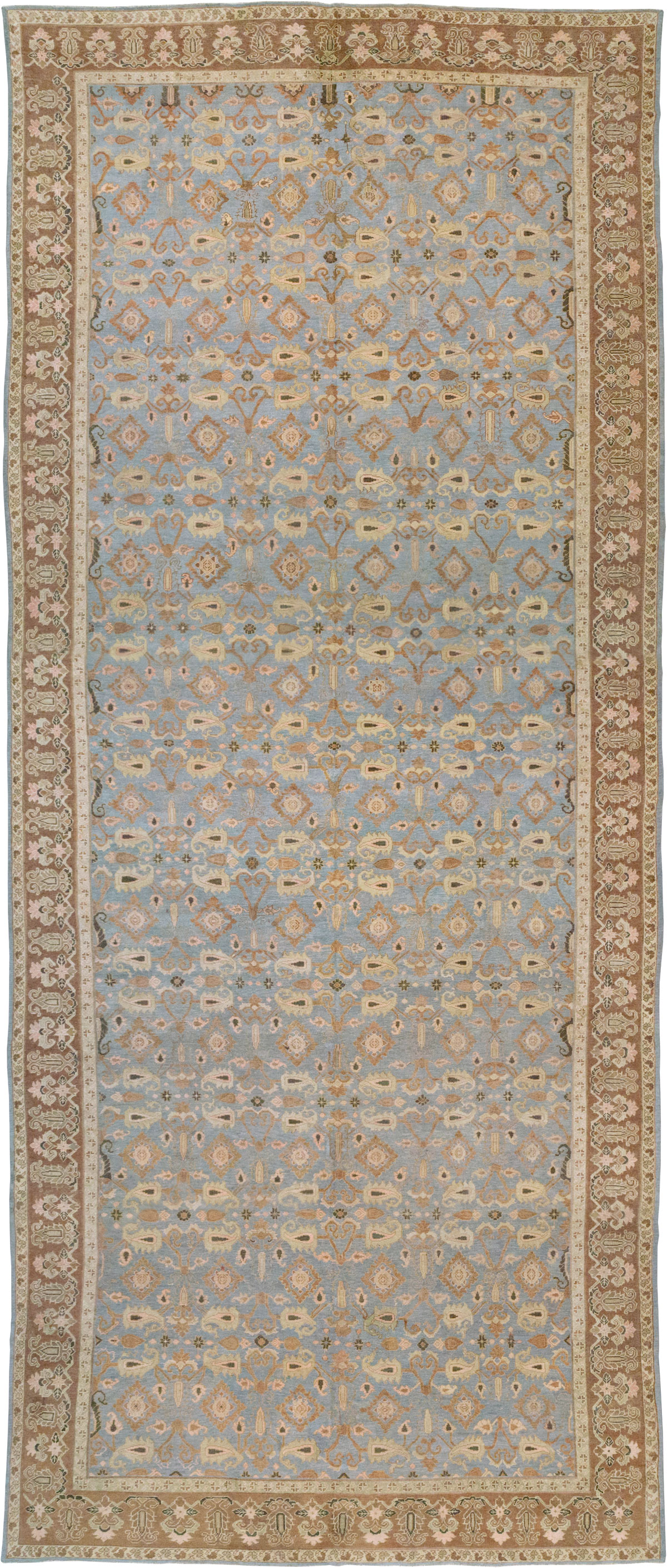 Antique Indian Agra Long and Narrow Carpet, No.32646 - Gss