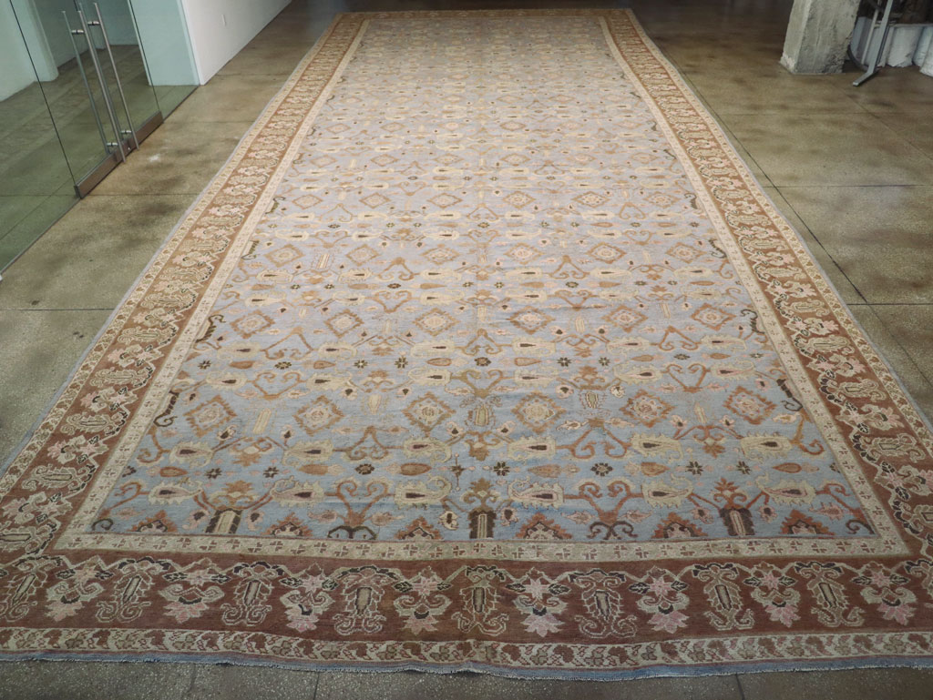 Antique Indian Agra Long and Narrow Carpet, No.32646 - Gss