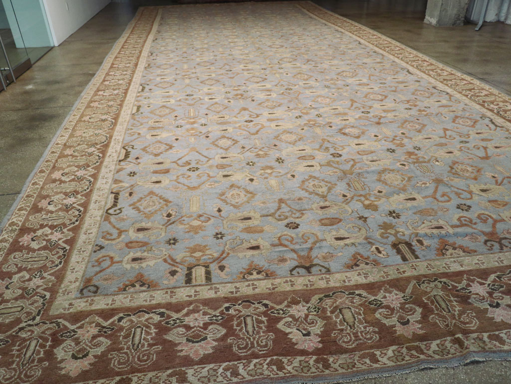 Antique Indian Agra Long and Narrow Carpet, No.32646 - Gss
