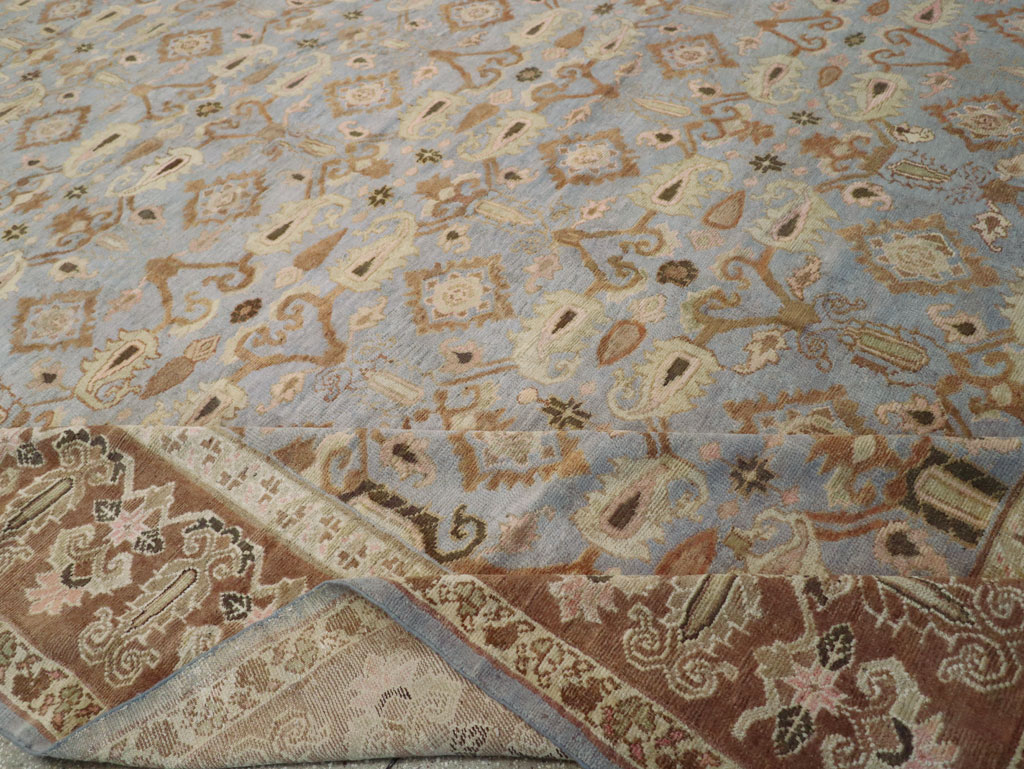 Antique Indian Agra Long and Narrow Carpet, No.32646 - Gss