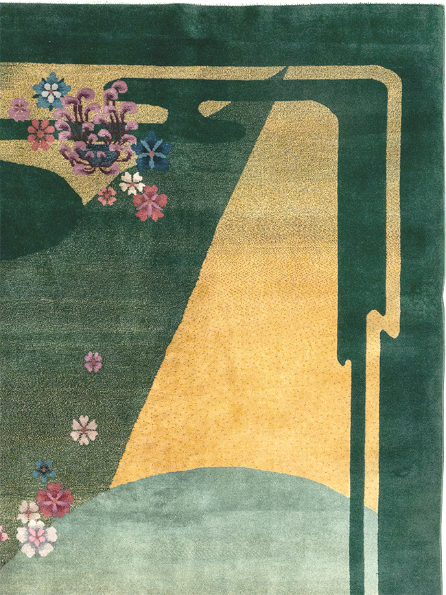 Antique Chinese Art Deco Room Size Carpet, No.32647 - Gss