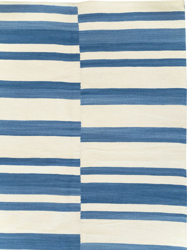 Modern Turkish Flatweave Room Size Carpet, No.32652 - Gss