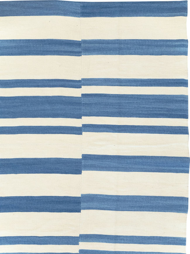 Modern Turkish Flatweave Room Size Carpet, No.32652 - Gss