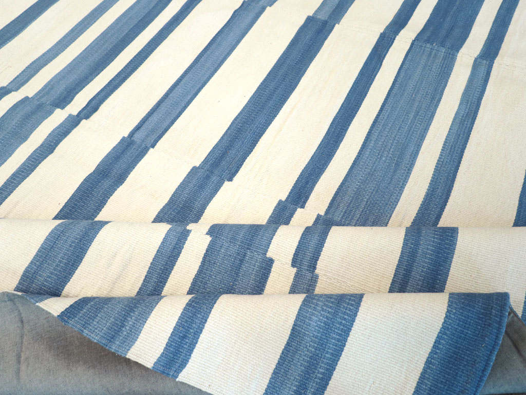 Modern Turkish Flatweave Room Size Carpet, No.32652 - Gss