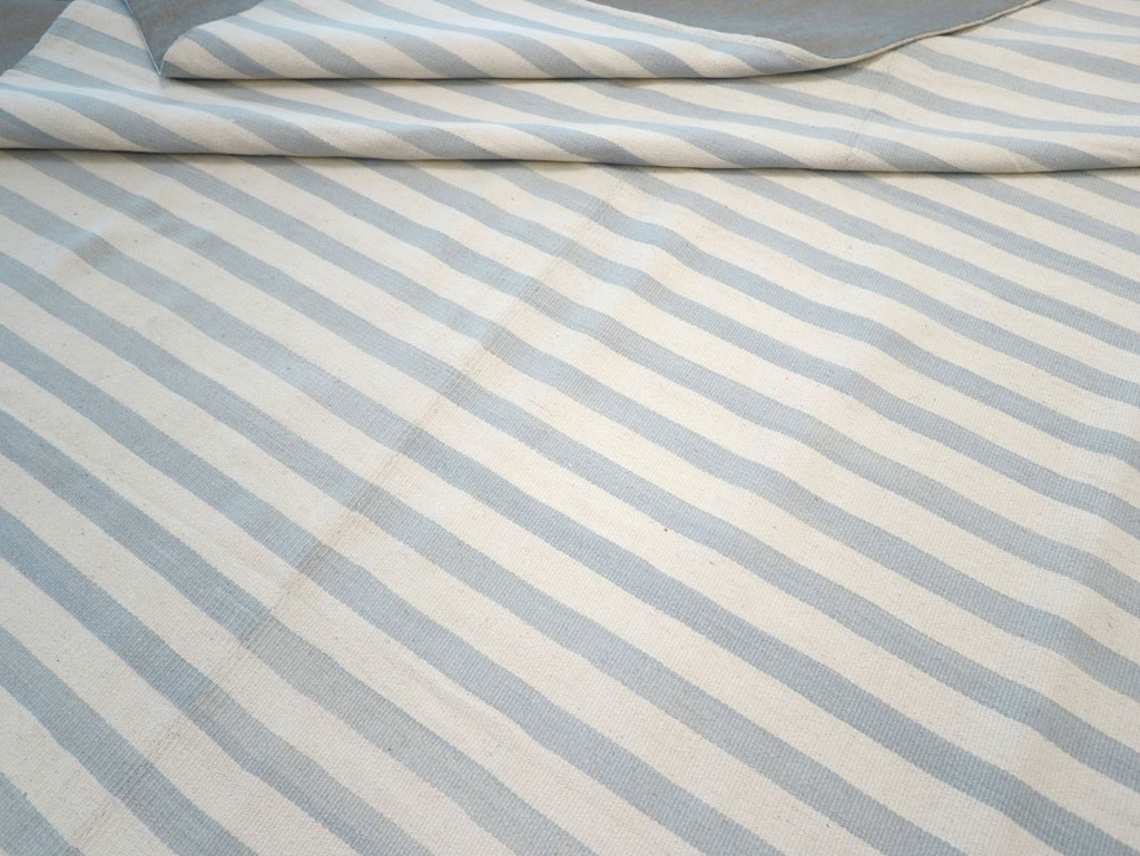 Modern Turkish Flatweave Oversized Square Carpet, No.32653 - Gss