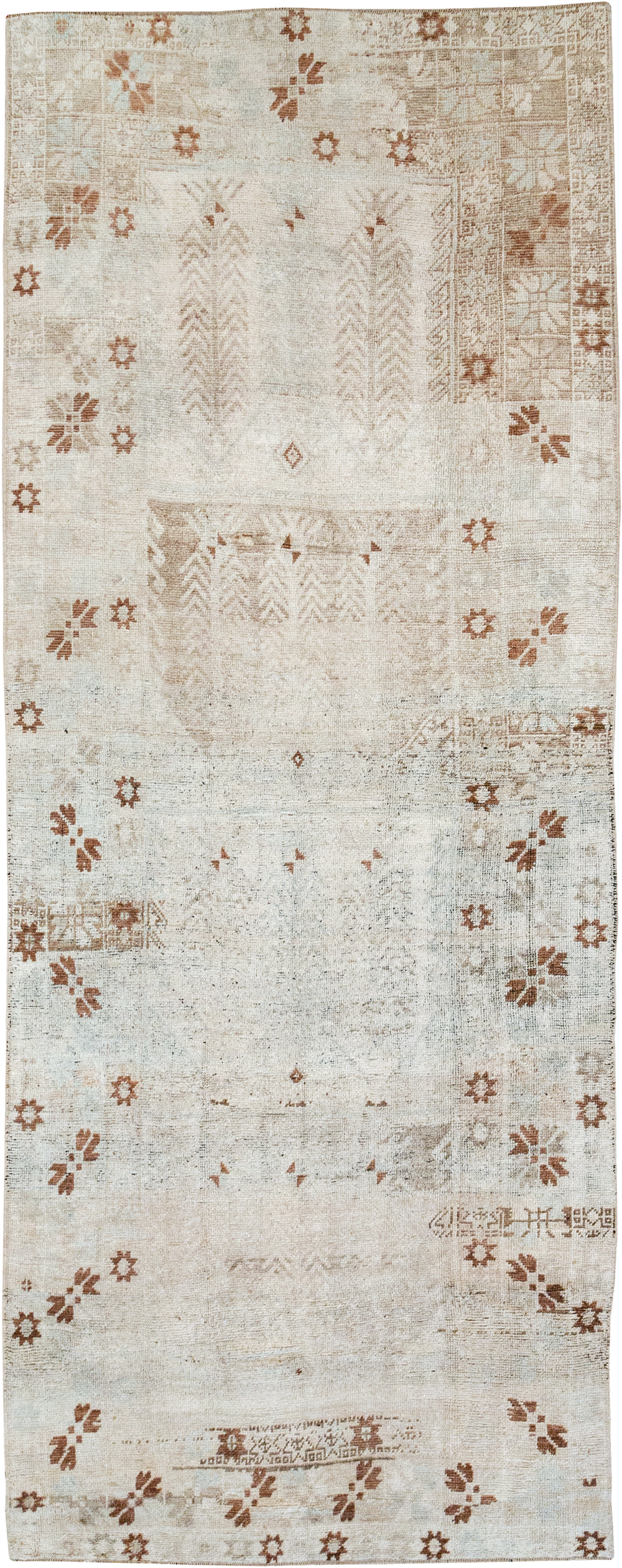 Vintage Turkish Anatolian Wide Gallery Runner, No.32663 - Gss