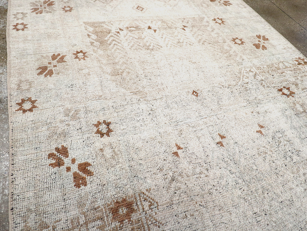 Vintage Turkish Anatolian Wide Gallery Runner, No.32663 - Gss