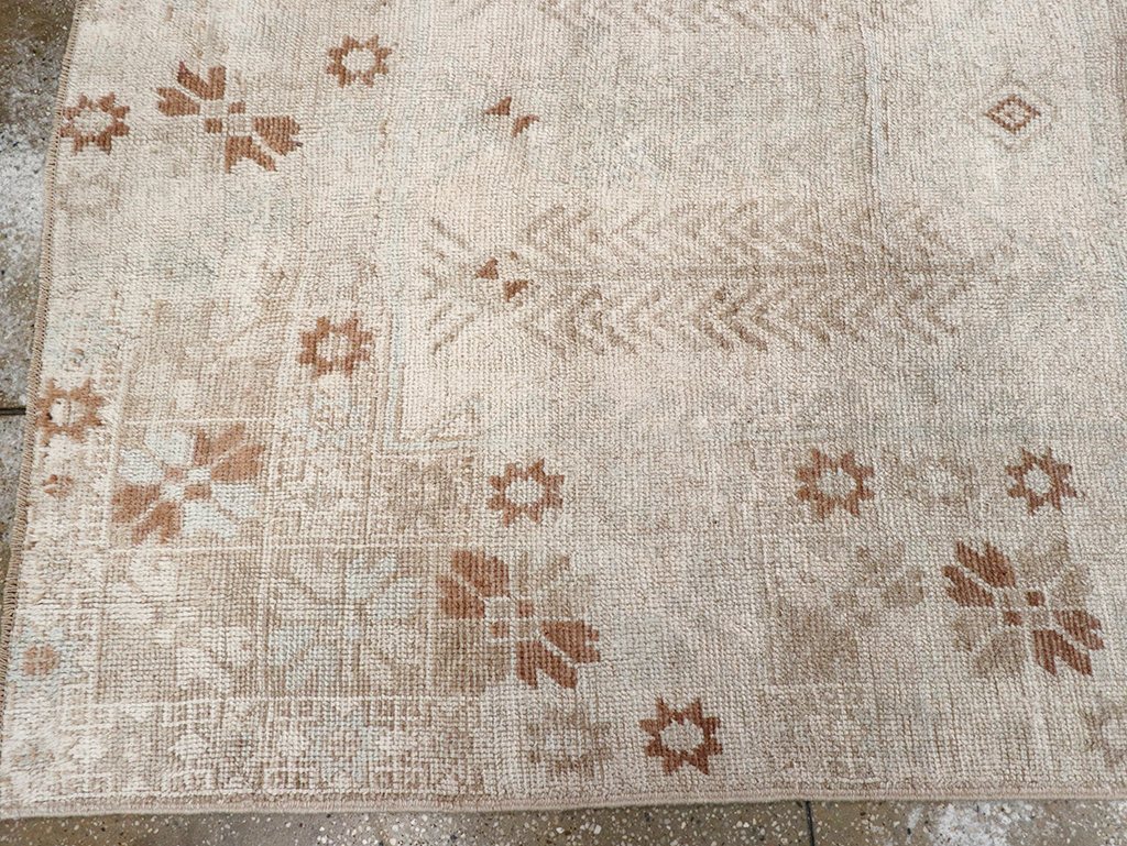 Vintage Turkish Anatolian Wide Gallery Runner, No.32663 - Gss