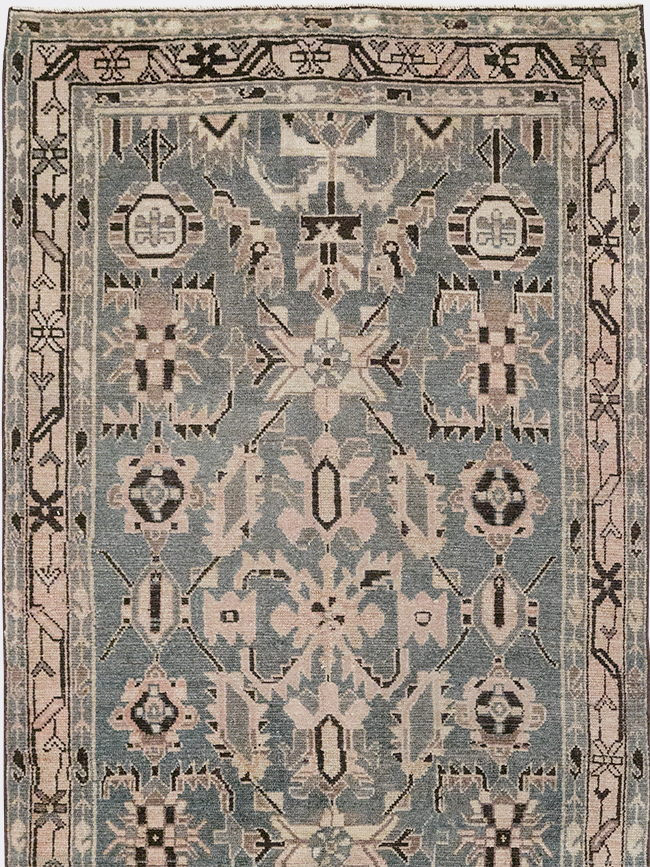 Vintage Persian Malayer Long Runner, No.32665 - Gss