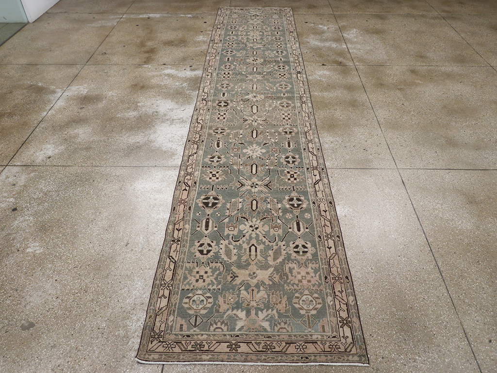 Vintage Persian Malayer Long Runner, No.32665 - Gss