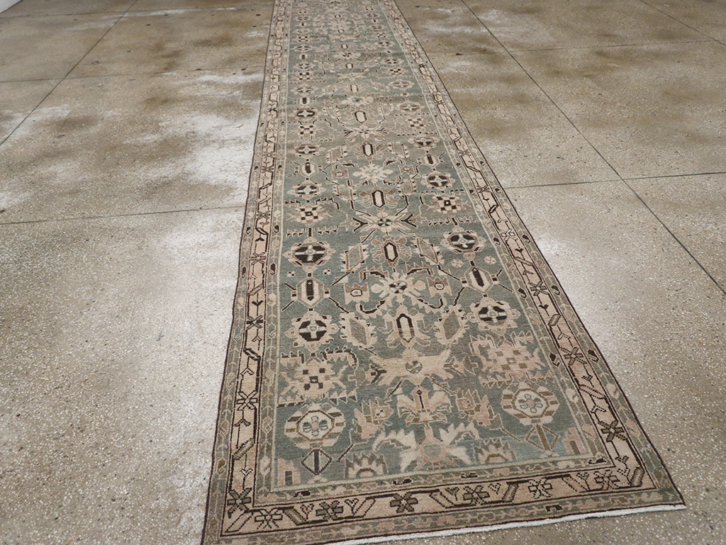 Vintage Persian Malayer Long Runner, No.32665 - Gss