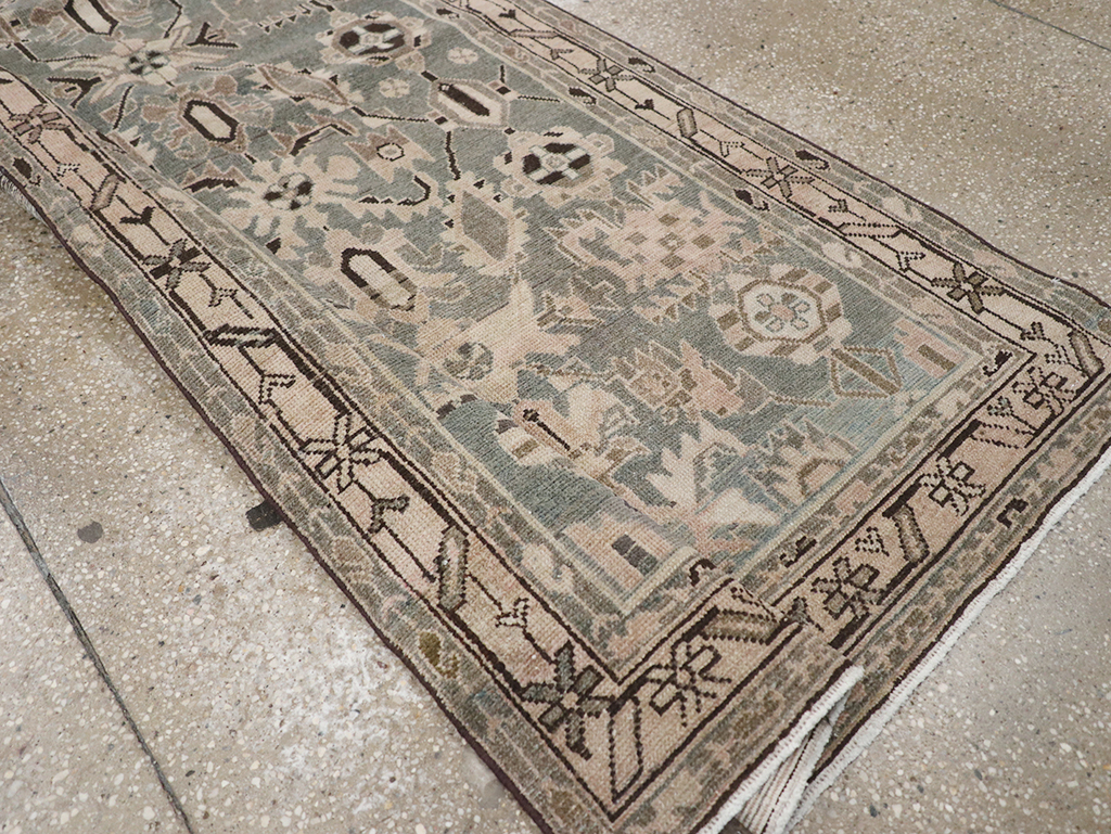 Vintage Persian Malayer Long Runner, No.32665 - Gss