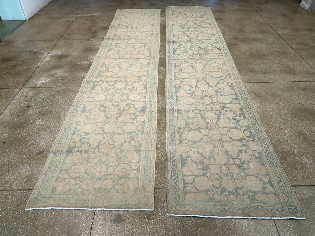 Vintage Persian Malayer Long Runner (Pair: 1 of 2), No.32673 - Gss