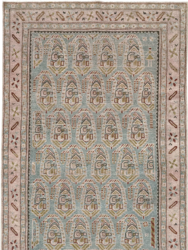 Vintage Persian Malayer Long Runner, No.32678 - Gss
