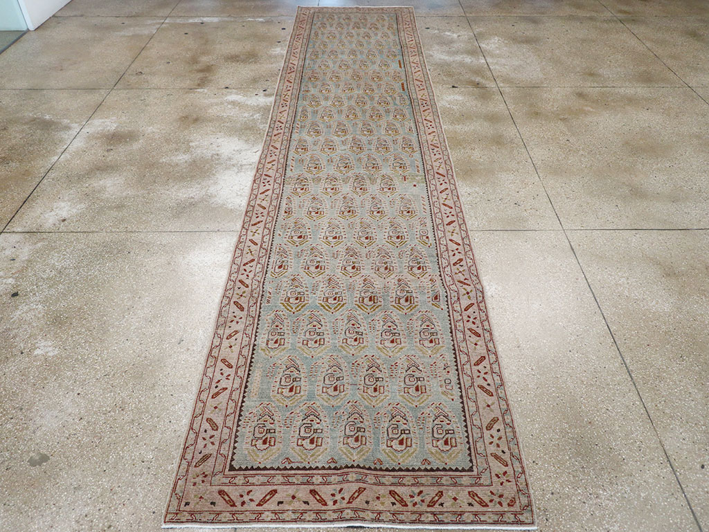 Vintage Persian Malayer Long Runner, No.32678 - Gss
