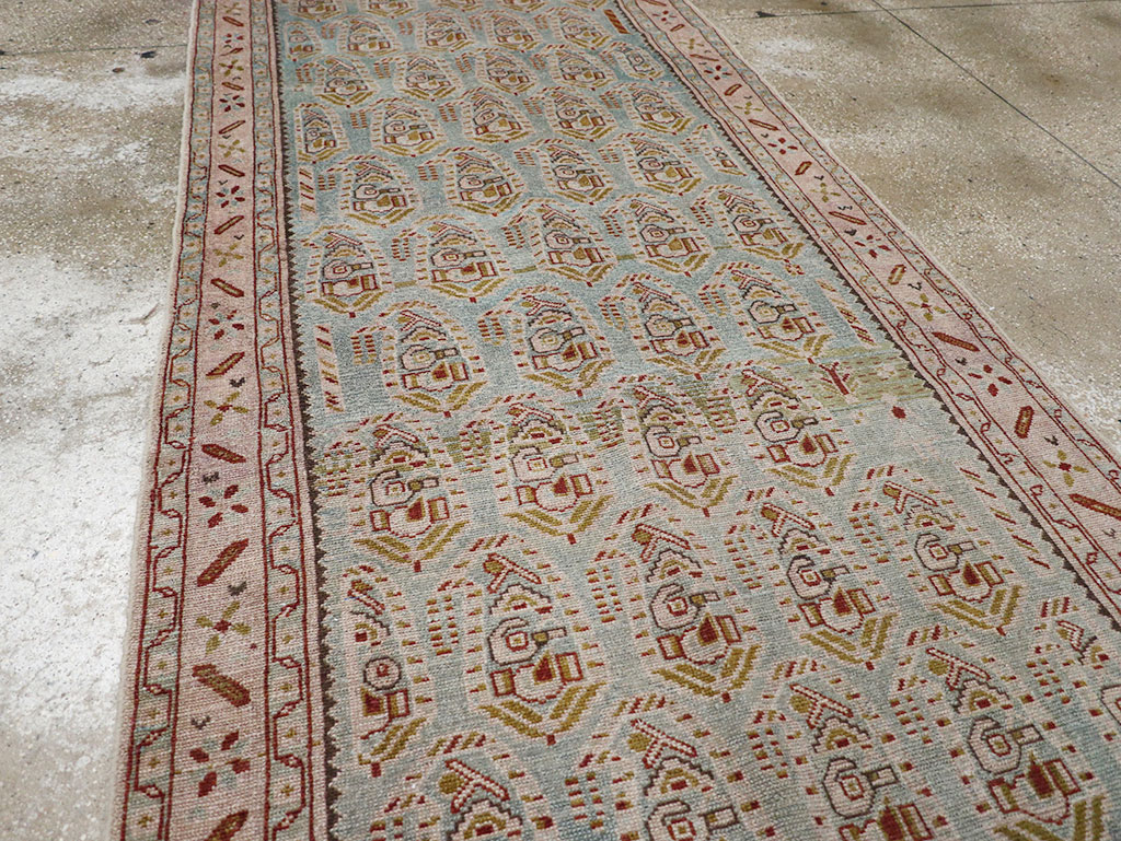 Vintage Persian Malayer Long Runner, No.32678 - Gss
