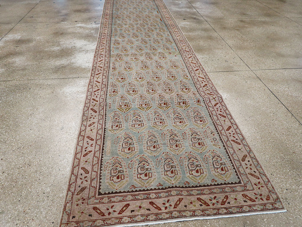 Vintage Persian Malayer Long Runner, No.32678 - Gss