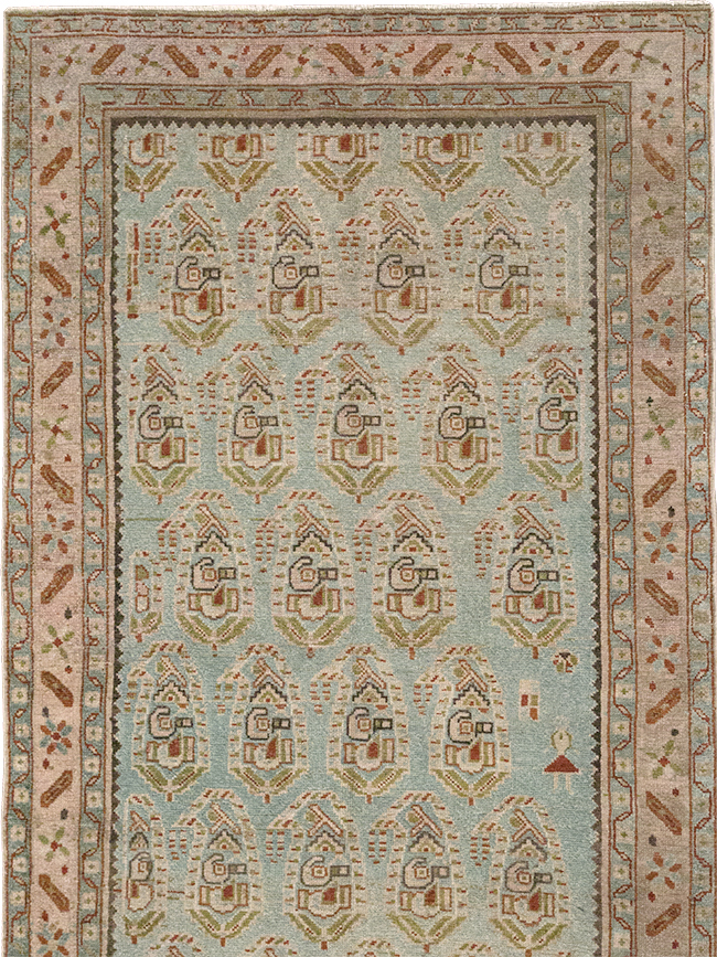 Vintage Persian Malayer Long Runner, No.32679 - Gss