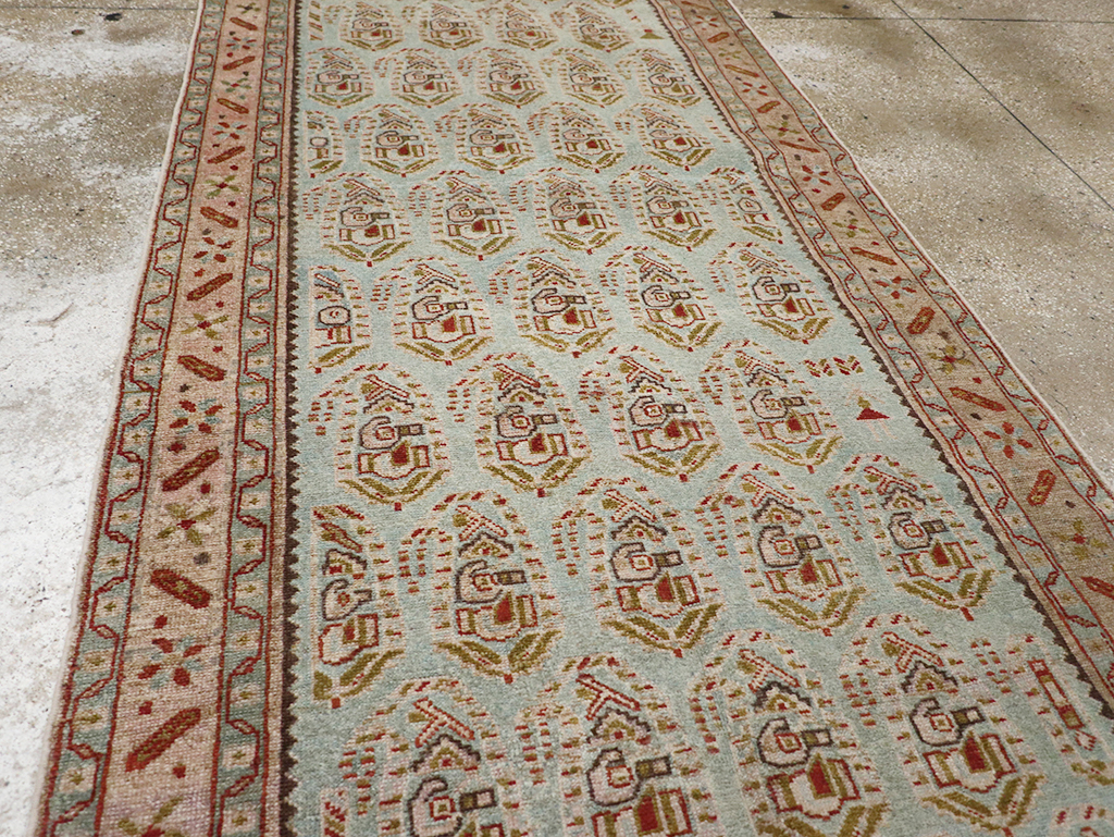 Vintage Persian Malayer Long Runner, No.32679 - Gss
