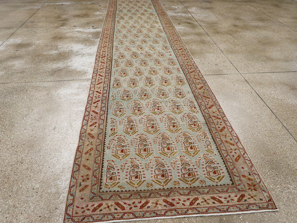Vintage Persian Malayer Long Runner, No.32679 - Gss