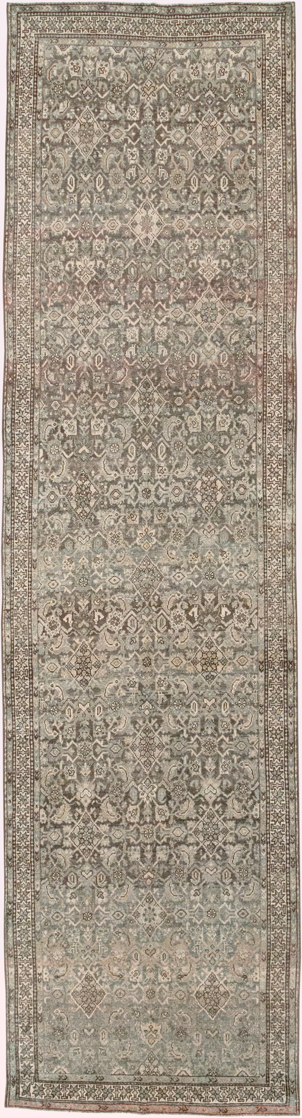 Antique Persian Kurd Runner, No.32681 - Gss