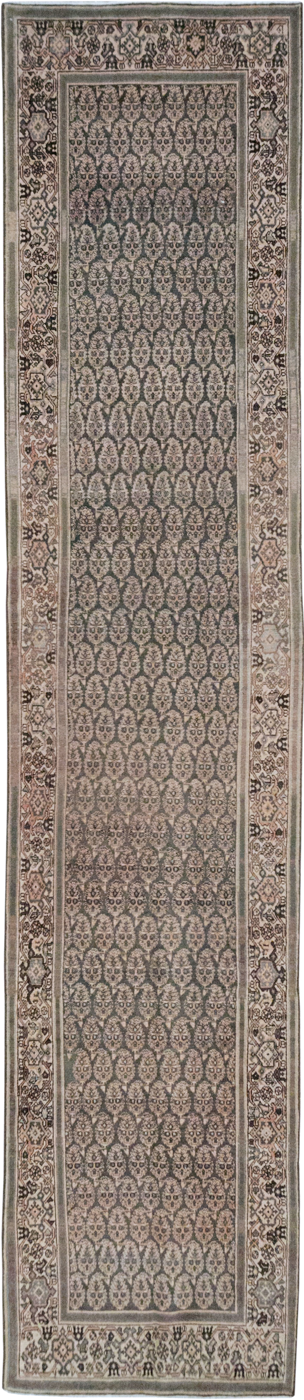 Antique Persian Malayer Long Runner, No.32682 - Gss