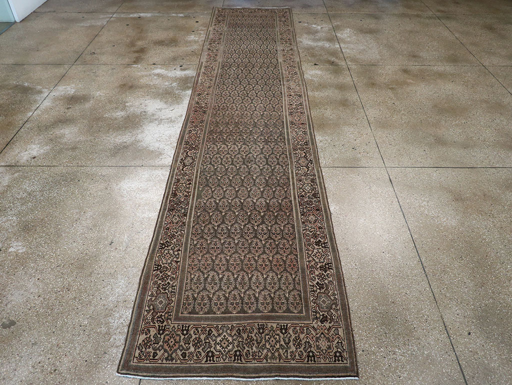 Antique Persian Malayer Long Runner, No.32682 - Gss