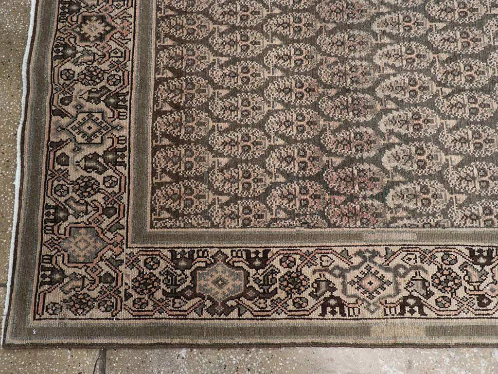 Antique Persian Malayer Long Runner, No.32682 - Gss