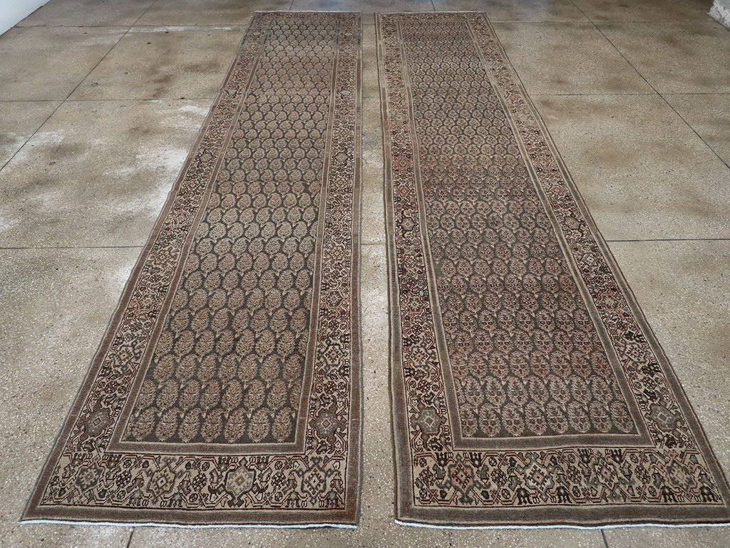 Antique Persian Malayer Long Runner, No.32682 - Gss