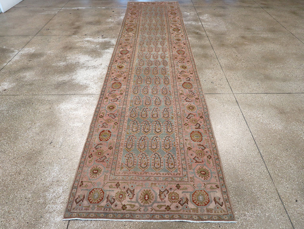 Vintage Persian Malayer Long Runner, No.32684 - Gss